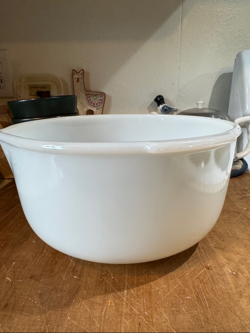 Fire King White Milk Glass Mixing Bowl